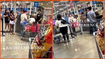 Woman at Sam’s Club notices something when the employee hands her the receipt. Then steps to the side: ‘just tell me if I’m tripping’