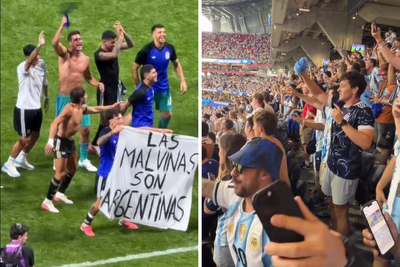 FIFA Urged to Investigate Argentina Over 'Falklands Are Argentine' Banner After Beating England