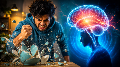 Psychology says people who feel like breaking things when they're angry may be responding to frustration and the brain's threat system