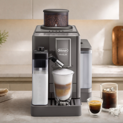 I'm over black coffee machines – De'Longhi just dropped its newest bean-to-cup machine in this summer's prettiest kitchen appliance colour