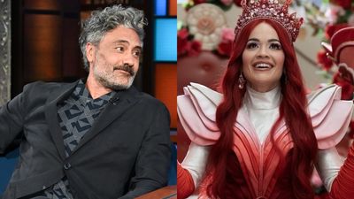 Rita Ora’s Sheerly Wicked Descendants Dress Was A+, But She Needed An Assist From Taika Waititi