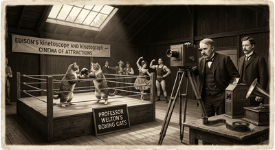 The Internet or TikTok didn't invent cat videos, Thomas Edison beat it by 130 years