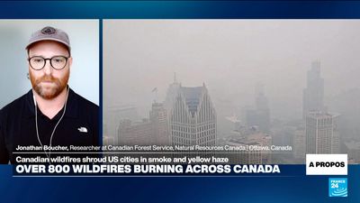 Canadian wildfire sends hazardous smoke spewing into US