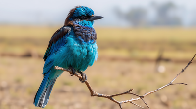 The Indian Roller's Colour Isn't Pigment, How Feather Structure Creates That Impossible Blue