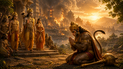 Why Hanuman Chose Humility Over Glory After Burning Lanka