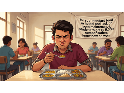 Student wins Rs 5000 compensation and a refund with 9% interest after hostel served sub-standard food and neglected room maintenance; Kangra district consumer commission order