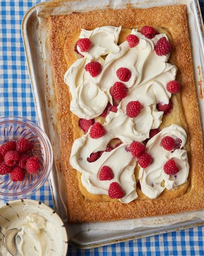Benjamina Ebuehi’s recipe for raspberry, cardamom and mascarpone tart
