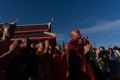 How a 2,300-mile Walk for Peace thrust a Texas monk and his rescue dog into the spotlight