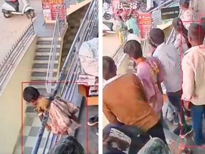 Bengaluru toddler falls from first floor of shop: Three-year-old climbs over railing at garment store with no adult nearby; survives 12-foot fall