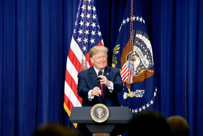 Trump's Voice Is 'Cooked' During Live Speech After His Teleprompter Guy Got Busted Betting $100K On It