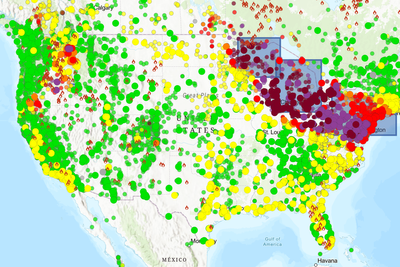 How bad is air quality near you? Map details wildfire smoke risk for each US city