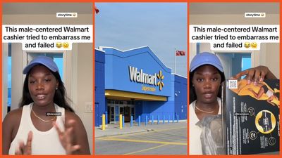 Florida woman says a Walmart cashier deliberately unbagged her period products to shame her. She doesn’t react — and the cashier’s next move gives her away: ‘she slams it’