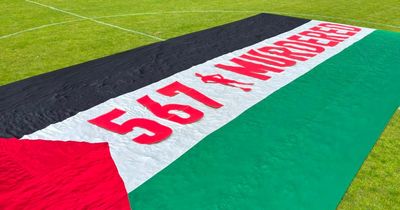 Glasgow art memorial pays tribute to Palestinian footballers killed by Israel