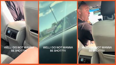 Uber driver allegedly gets into shouting match, tells another driver ‘I wanna be shot.’ All the while, his passenger fears for her life