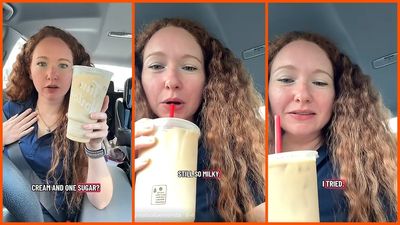Texas woman orders an iced coffee with one cream at Tim Hortons. She takes one look and immediately goes back inside: ‘In what world is this’