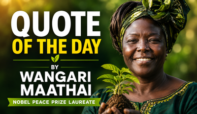 Quote of the Day by Nobel Peace Prize laureate Wangari Maathai: "It's the little things citizens do. That's what will make the difference. My little thing is..." — Inspiring life lessons on how small everyday actions can transform communities, protect nature, build hope, and create lasting change for future generations