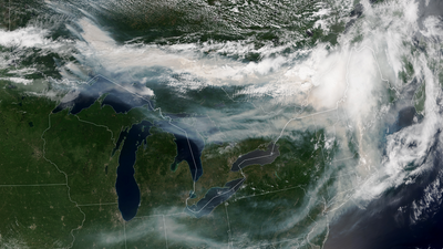 Smoke from devastating Canada wildfires visible from space | Space photo of the day for July 17, 2026