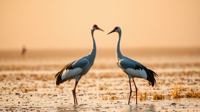 The Sarus Crane Mates for Life: The Biology of Monogamy and the Reality of Grief