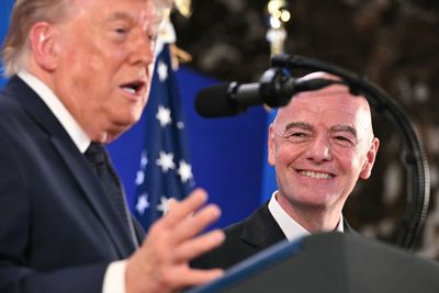 Trump cracks joke about Infantino’s bizarre claim Fifa is world’s ‘official happiness provider’