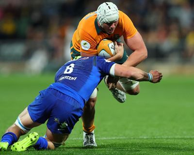 Josh Canham leads Wallabies to nine-try rout of Italy in coach Schmidt’s farewell Test