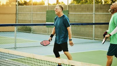 "I promise you'll have one of the best workouts of all time"—use this fun warm-up drill to get started with pickleball