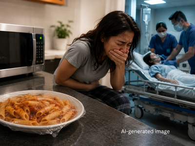 Woman eats leftover pasta after heating it in microwave, admitted in ICU after blood pressure drops dangerously low. Doctor explains what went wrong