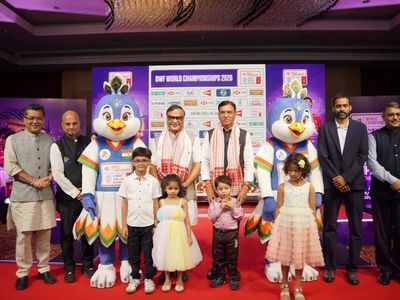 Sports Minister Mansukh Mandaviya unveils official mascot of BWF World Championships 'Peacko'