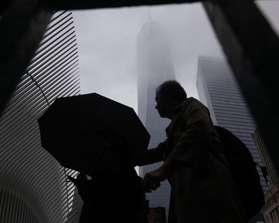 Flash flood warnings strike north-east US amid wildfire smoke from Canada