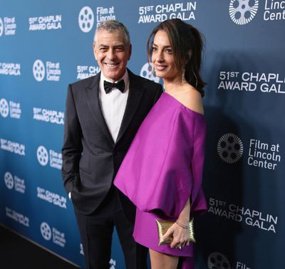 Amal Clooney Makes Summer Suede Work in a Vintage Mugler Fringe Set