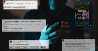 Inside the network of far right accounts behind anti-immigration protests in Glasgow