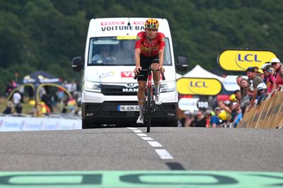 'Dropped alone on the first climb and then it is impossible' – Anthon Charmig fights through stage 14 but time cut ends his Tour de France