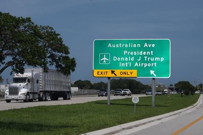 Trump’s rebranding of Palm Beach airport hasn’t taken off as he planned