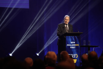 NZ First campaign offers showgirls, sparklers and the distant promise of prosperity