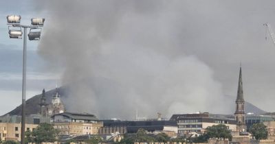 Fire crews tackle Arthur's Seat blaze as smoke fills sky over Edinburgh