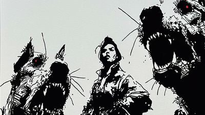 This artist created a ‘Southern American sumi-e’ art style using sumi and Diamine ink on Bristol vellum