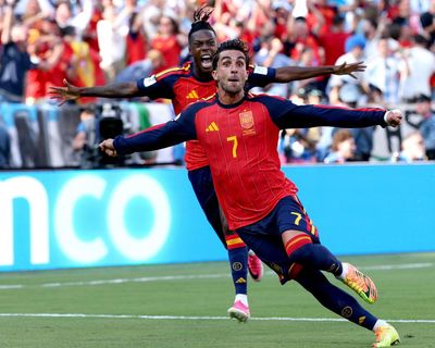 Spain win the World Cup after Ferran Torres dethrones 10-man Argentina in extra time