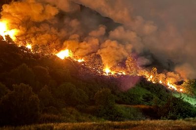 Arthur’s Seat ablaze as fire crews tackle Edinburgh landmark