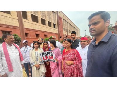 Samajwadi Party stages protest in Parliament over alleged NEET paper leak, accuse Centre of failing to address students' concerns
