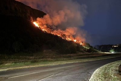 Crews expected at Arthur’s Seat blaze for ‘couple of days’, says fire chief