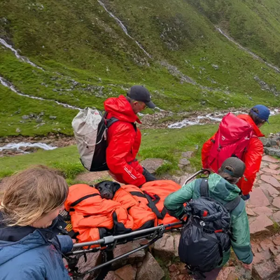 Labrador ate discarded marijuana on the UK's highest mountain in Scotland, got too high to stand and had to be rescued