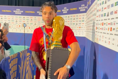 Spain players presented with unusual gifts after winning World Cup