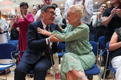 Who is Andy Burnham’s wife Marie-France van Heel?