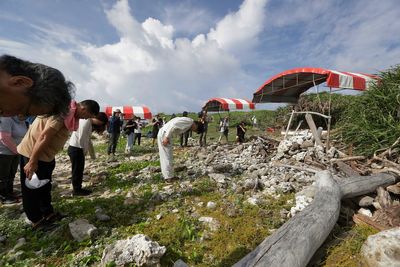 An excavation in Taiwan searches for remains of Japanese soldiers lost in WWII ship sinking