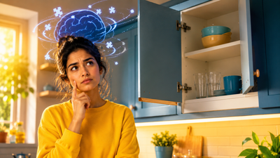 Psychology says people who leave cabinet doors open may not be as absent-minded, they may be experiencing attention shifts, and memory lapses