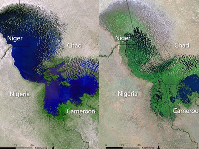 As Lake Chad shrank to a tenth of its size, engineers revived Transaqua: A plan to pipe water 2,400 km from the Congo River to refill it, moving a whole river across a continent