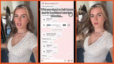 Woman dyes her hair brown and receives a furious voice note from her boyfriend because he prefers blondes: ‘Tell me you dumped him?’
