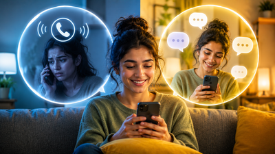 Psychology says people who hate phone calls but reply instantly to texts may not be experiencing social anxiety