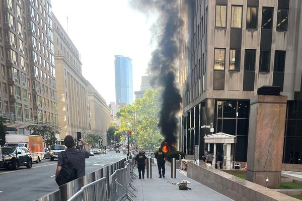 Suspect held after explosion at FBI building in New York City