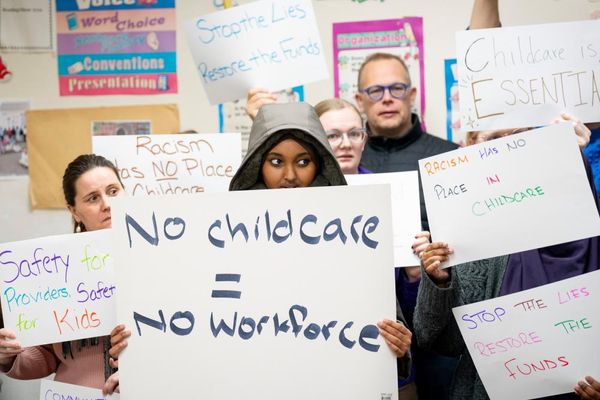 Civil rights groups sue Trump administration over childcare funding restrictions