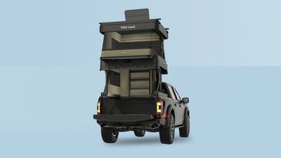 This two-storey rooftop tent turns your pickup truck into a push-button micro-camper